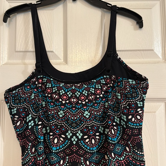 🔥🔥🔥 Coco Reef Ultra Fit Bra Sized Underwire Printed Tankini Top - 36D - Picture 3 of 5